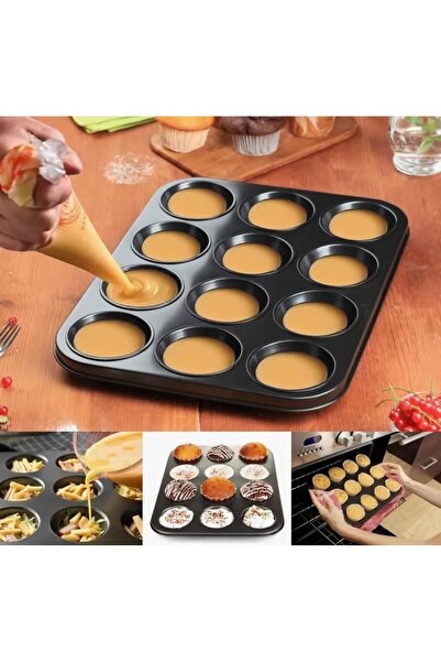 HUTUL AL JAZIRA Non-Stick Muffin Pan for Baking, Cup Cake and Premium Cheesecake