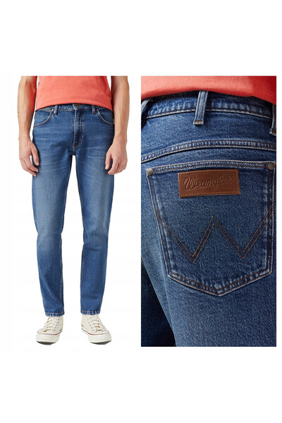 WRANGLER Blugi bărbătești, Wrangler, River, lungime normală, bumbac, fermoar,...