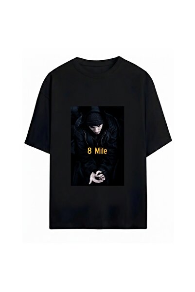 SVART WEAR تي شيرت مطبوع عليه ايمينيم للجنسين مقاس كبير