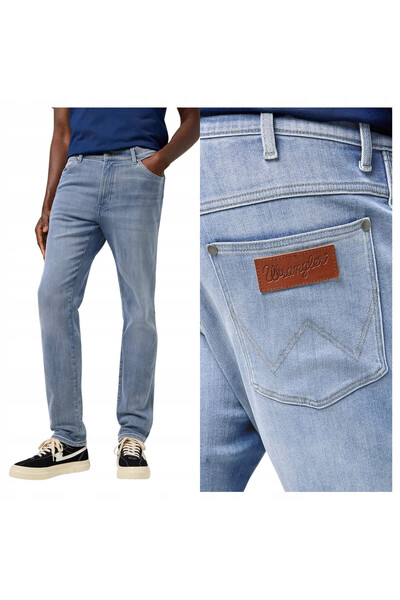 WRANGLER Blugi bărbătești, Wrangler, River, lungime normală, bumbac, fermoar,...