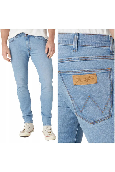 WRANGLER Blugi bărbătești, Wrangler, bumbac, lungime normală, fermoar, 5 buzu...