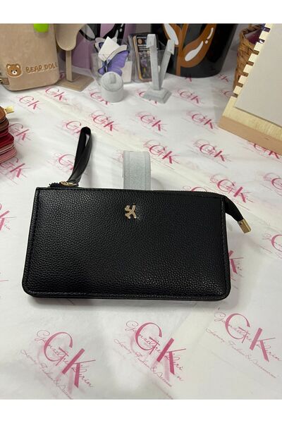 GK GAMZELİRENKLERİM LUXURY FASHION&ACCESSORIES Hand Strap Large Wallet Premiu...