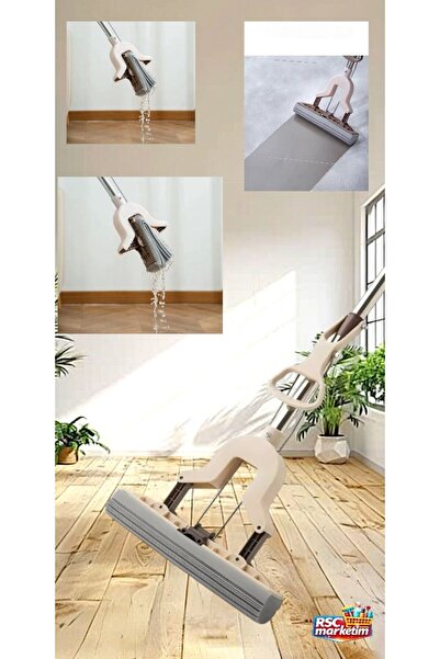 RSC MARKETİM Kelebek Mop Kendinden Sıkmalı – Sünger Mop Temizlik Seti Yedek B...