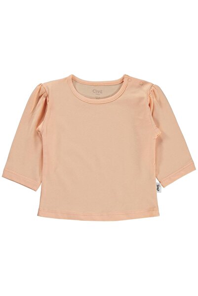 Civil Baby Απλό Βασικό Φούτερ 6-18 Μηνών - Πούδρα 12-18 Μηνών