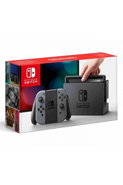 Nintendo Consola Switch v2 cu baterie extinsa, Grey Joy-Con