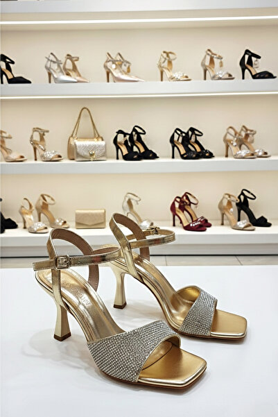 Modavien Women's 7 cm Silver Stone Evening Dress Shoes (Full Fitted)