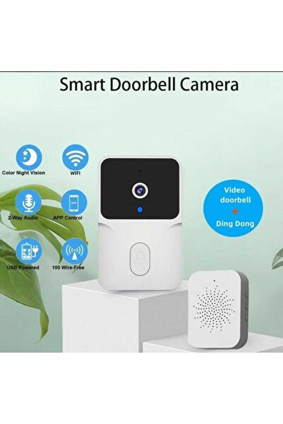 CHAPPELINE Smart wireless Wi-Fi doorbell with video and phone, indoor doorbel...
