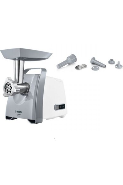 Bosch Masina de tocat carne Pro Power MFW45020, 1600W, 2.7 kg/min, alb/gri
