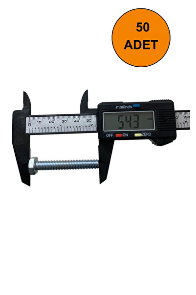 Tuna M8X50 CIVATA 50 ADET 10 mmPUL 50 ADET M8 SOMUN 50 ADET M8X50 SET 150 PARÇA