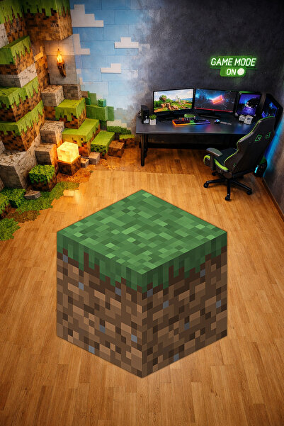 Charmbi Block Patterned Non-Slip Base Machine Washable Gaming Player Gamer Te...