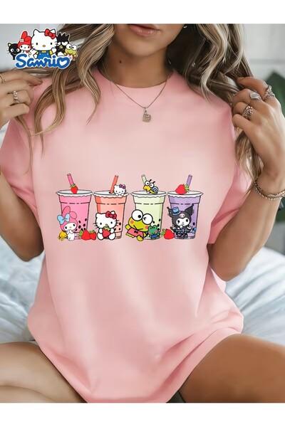 oneagılyazı Sanrio velika majica | Slatka Hello Kitty, My Melody, Kuromi i Ža...