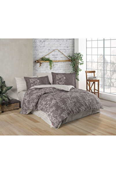 FIONNA.RO 100% Cotton Poplin HOBBY Duvet Cover Set - Dark Plum