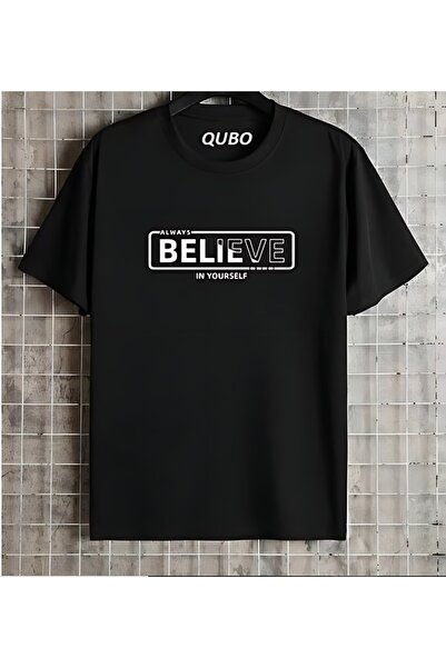 qubo sportswear & company Unisex Oversize Printed Cotton Crew Neck Short Slee...