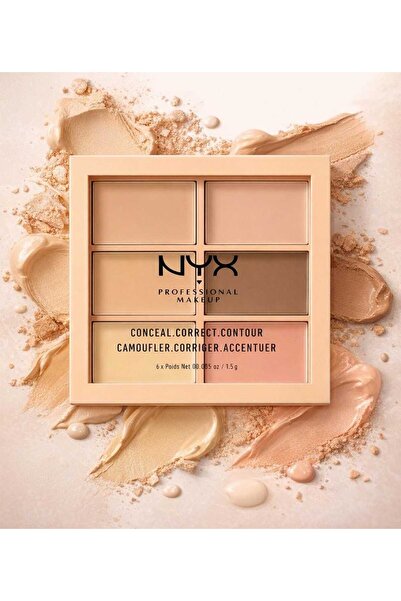 NYX LUX NYX Pro Makeup Concealer, Corrector & Contour Palette - 01