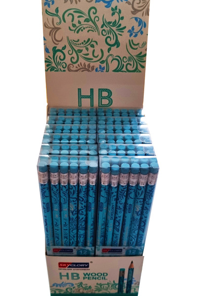Modellino 144 Pieces Grosa Package Wholesale Sky Glory Hb Patterned Pencil wi...