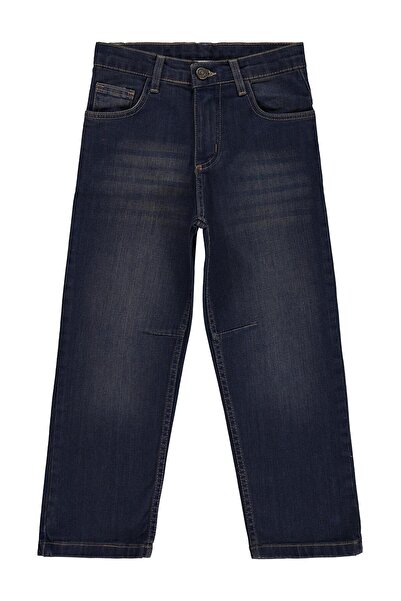 Civil Boys Pantaloni blugi cu șnururi pentru copii 6-9 ani - Portocaliu 8-9 ani