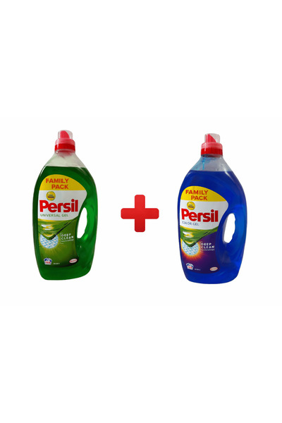 Persil PROMO PACK, 1+1, UNIVERSAL GEL Liquid Detergent 5.8L + COLOR GEL Liqui...