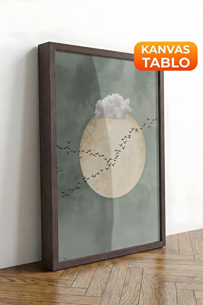 Postifull Pictură murală, Tablou pe pânză înrămată maro de lux, Seria Ritual,...