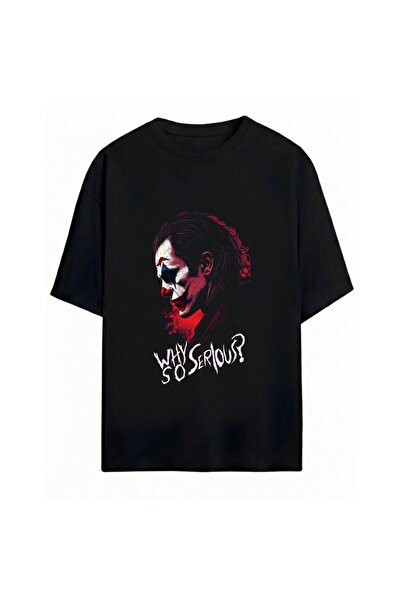 SVART WEAR Tricou oversize unisex cu imprimeu Joker