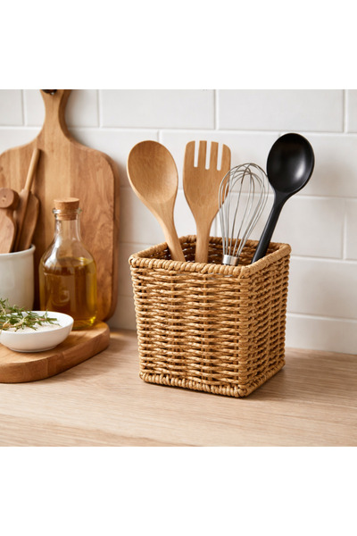 ADA Ahşap oyma ve çerçevecilik Rattan Spoon Holder