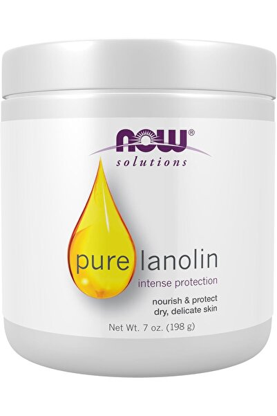 NOW Foods Solutions Thick Gel for Protecting Dry and Rough Skin with Pure Lan...