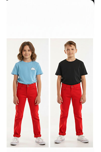Dastini Red Linen Trousers