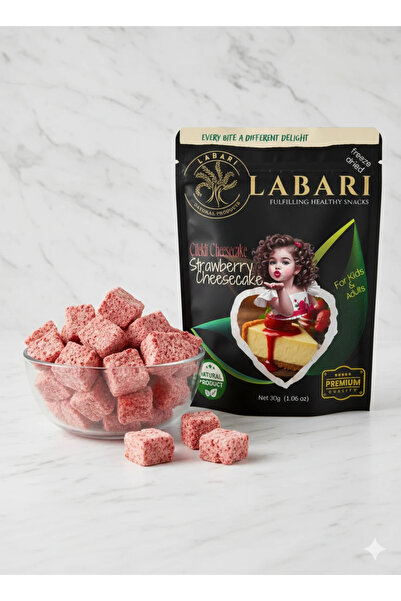 Labari Dondurularak Kurutulmuş Çilekli Cheesecake 30 gram
