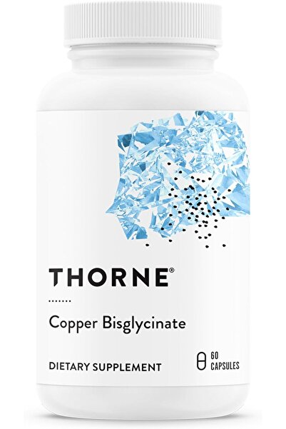 THORNE RESEARCH كبسولات بيسجليسينات النحاس، 60 كبسولة