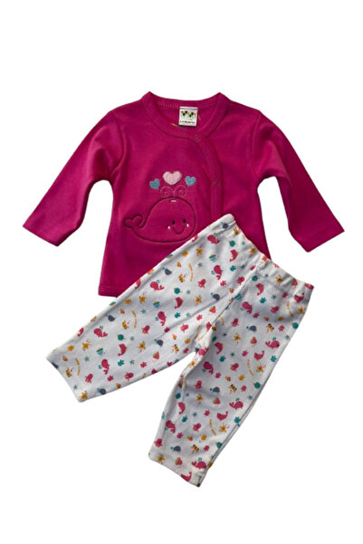 GENERAL Girls' Whale Print Pajama Set - Available in 2 Colors - 0-9 Months