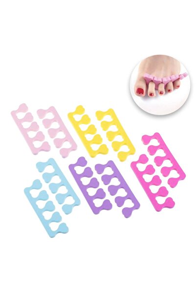 OEM Pedicure Toe Separators Different Colors - 5 Pairs