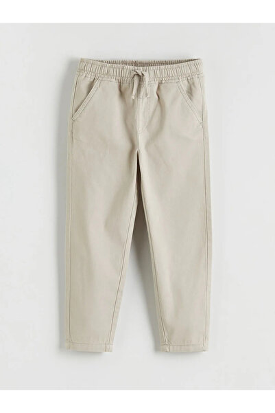 LC Waikiki Gray Boy's T-Shirt Gabardine Shirt and Pants