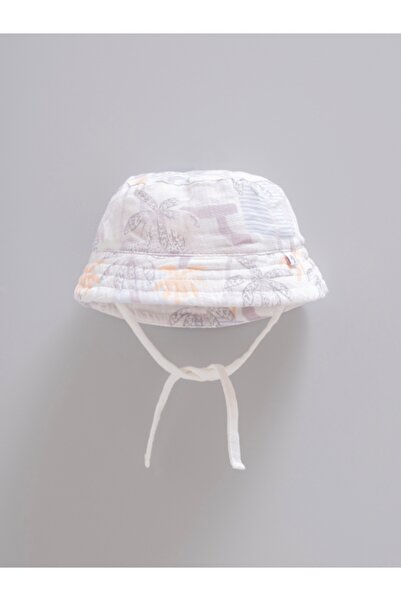 Caramell 100% Cotton Summer Baby Hat Bucket Hat - with under Chin Tie