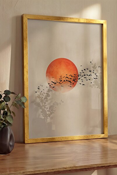 Postifull Pictură murală, Tablou și poster cu ramă aurie de lux, Seria Ritual...