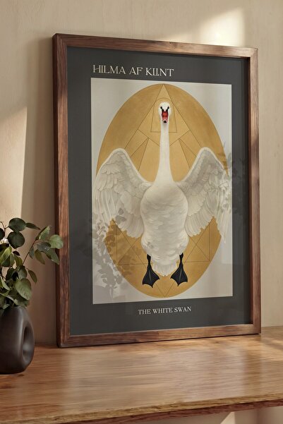 Postifull Pictură de perete, Tablou și poster cu ramă maro de lux, Seria Ritu...