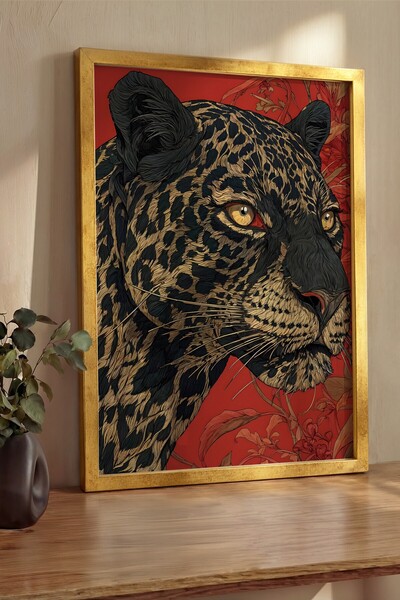 Postifull Zidna slika, luksuzna slika i poster sa zlatnim okvirom, serija rit...