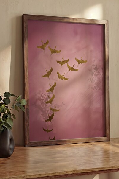 Postifull Zidna slika, luksuzna smeđa uokvirena slika i poster, serija ritual...