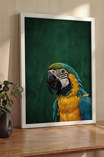 Postifull Pictură de perete, Tablou și poster cu ramă albă de lux, Seria Ritu...