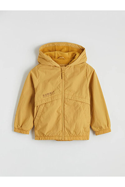 LC Waikiki Κίτρινο αγορίστικο αδιάβροχο με κουκούλα