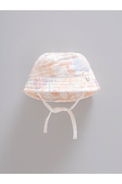 Caramell 100% Cotton Summer Baby Hat Bucket Hat - with under Chin Tie