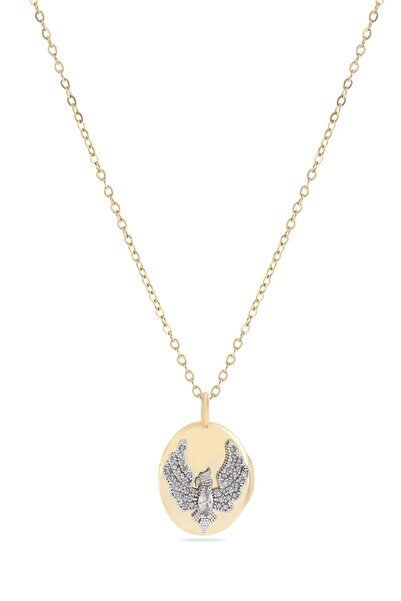 Mimoza Accessories Steel Necklace with Phoenix Figure Cover
