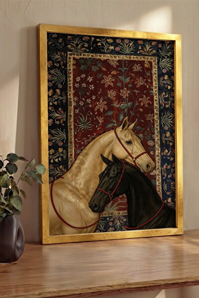 Postifull Pictură murală, Tablou și poster cu ramă aurie de lux, Seria Ritual...