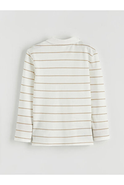 LC Waikiki Ecru polo collar boy's t-shirt and pants