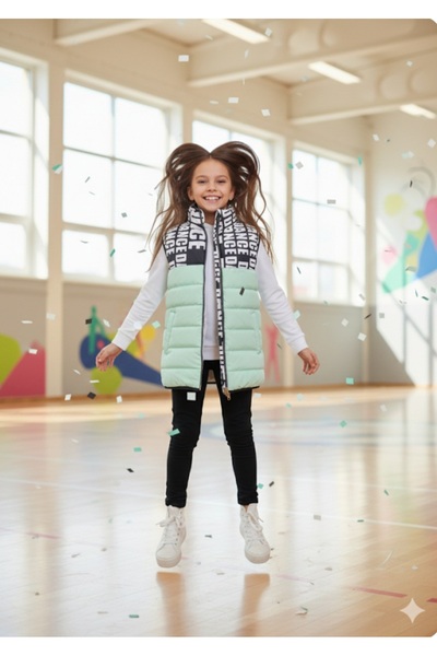 BEGONYA BEBECE KIDS Girls' Vest Sleeveless Coat with Ici Fiber