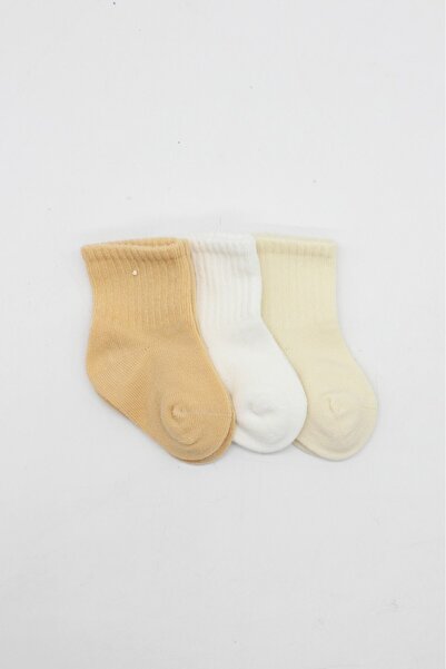 NW NessiWorld Little Love Girl 3-Piece Combed Cotton Socks 10137 Salmon