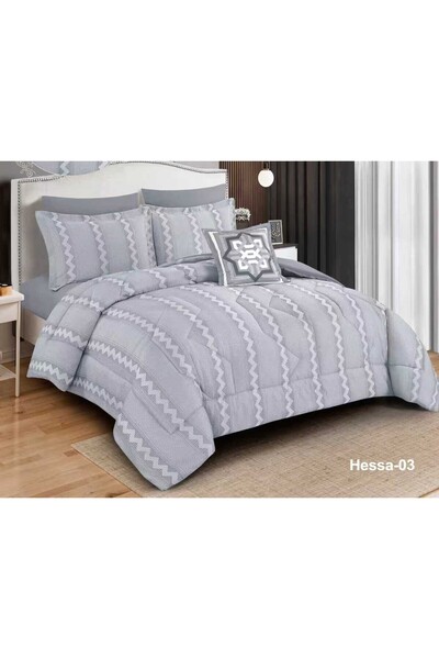 alzawia Hessa Double Bedspread Set, 7 Pieces