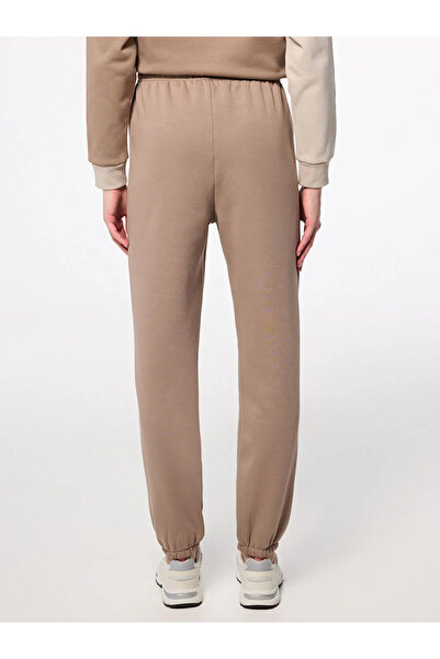 LC Waikiki Brown Women's Jogger Sweatpants with Elastic Waist