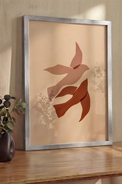 Postifull Zidna slika, luksuzna slika i poster u srebrnom okviru, serija ritu...