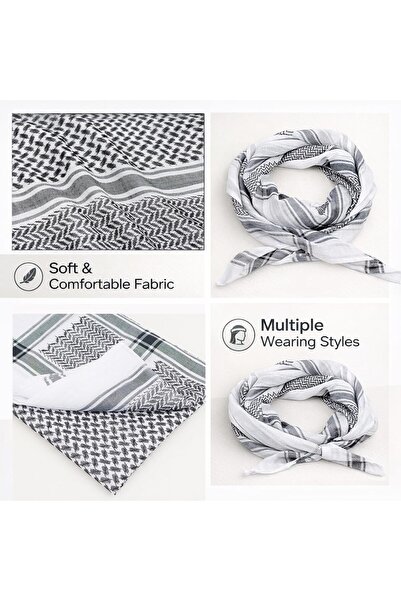 OUR Men’s Yashmagh Shemagh Scarf – Traditional Arabic Head Scar