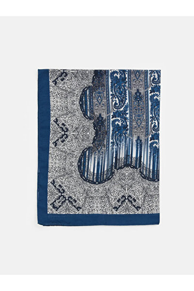 LC Waikiki Navy Blue Patterned Women's Shawl