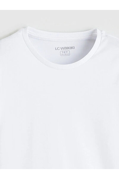 LC Waikiki White Crew Neck Boys Undershirt
